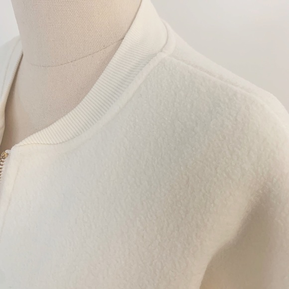 Gymshark x Whitney Simmons Reversible Oversized Jacket Coat White Sherpa Size XS - Picture 3 of 9